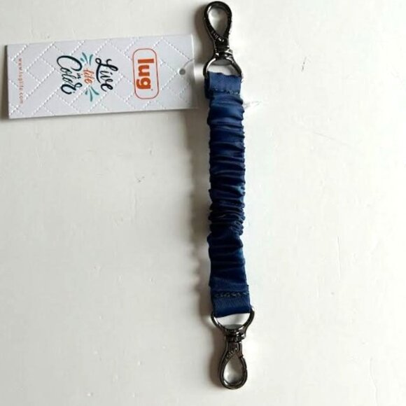 Lug Tandem Zip SE RFID Wallet Plus Matching Bungee Key Clip - Shibori Blue - Picture 8 of 9